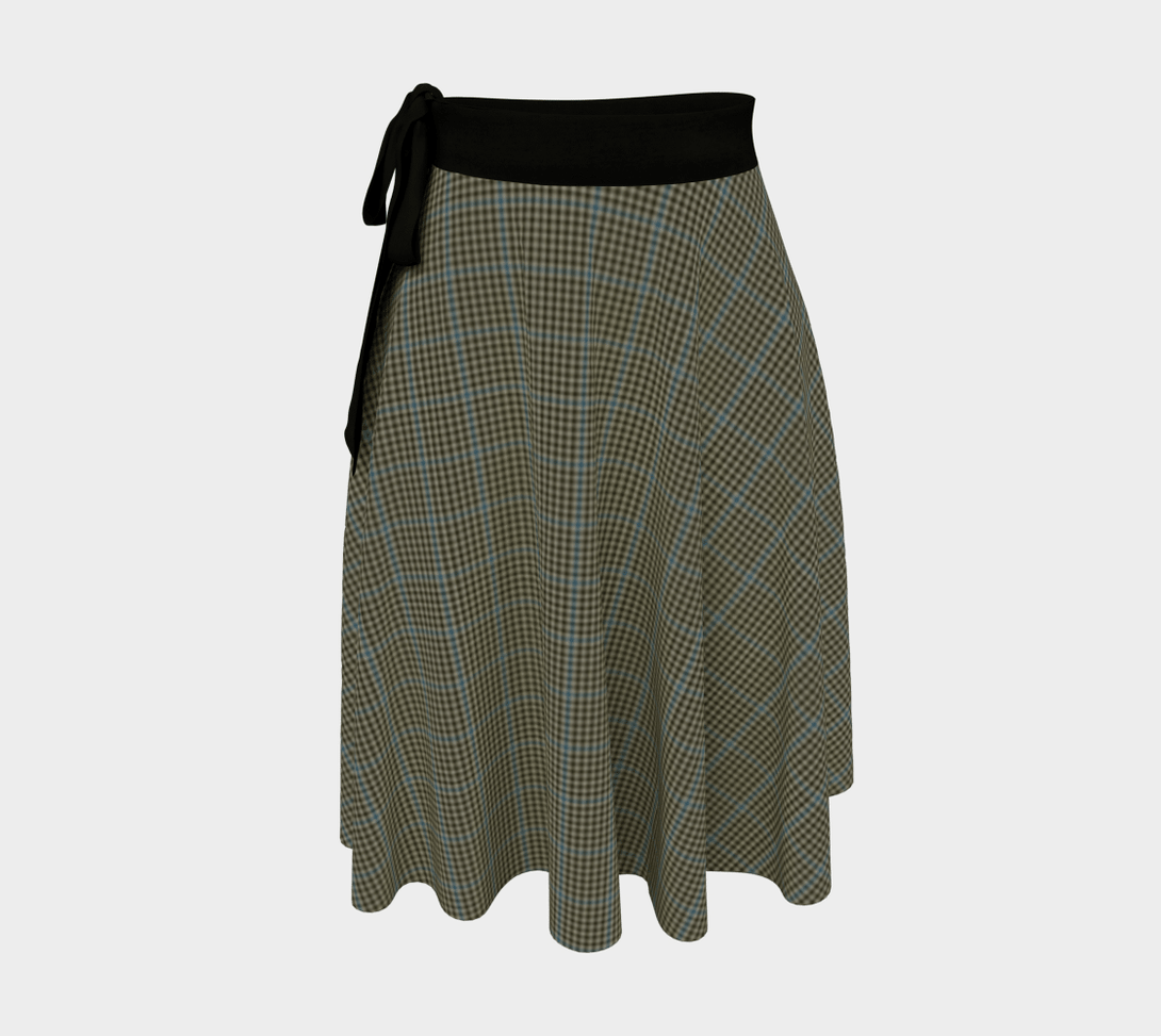 Haig Check Tartan Classic Wrap Skirt