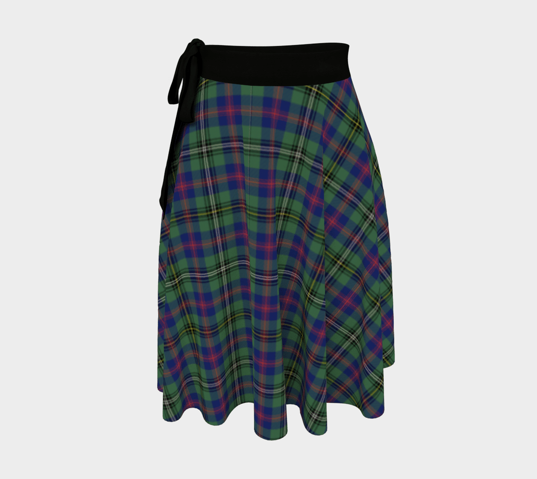 Wood Modern Tartan Classic Wrap Skirt