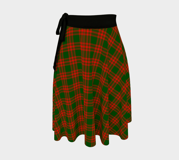 Menzies Green Modern Tartan Classic Wrap Skirt