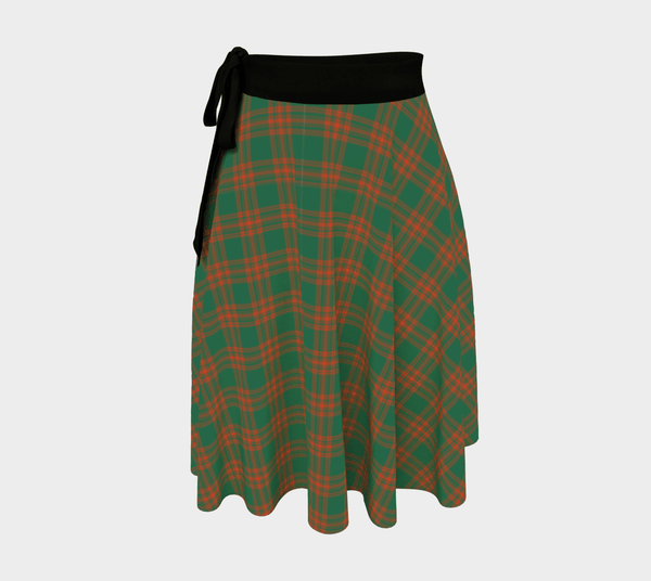 Menzies Green Ancient Tartan Classic Wrap Skirt