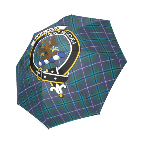 Sandilands (Douglas) Clan Badge Tartan Umbrella