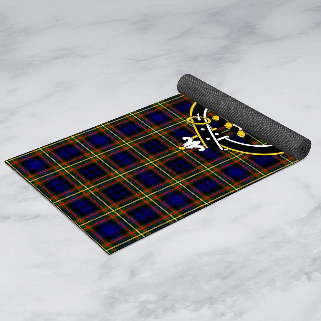 MacLellan Modern Clan Crest Tartan Yoga Mat