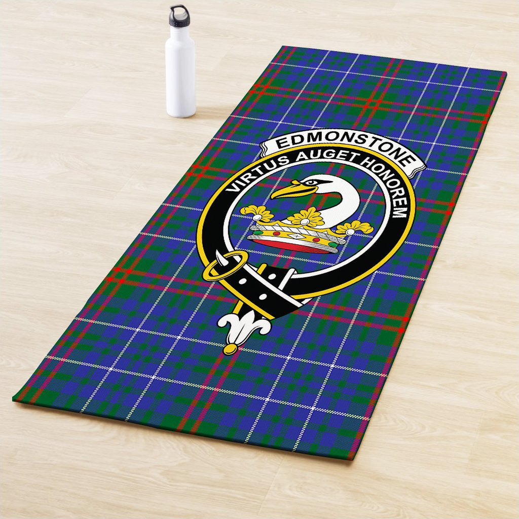 Edmonstone Clan Crest Tartan Yoga Mat