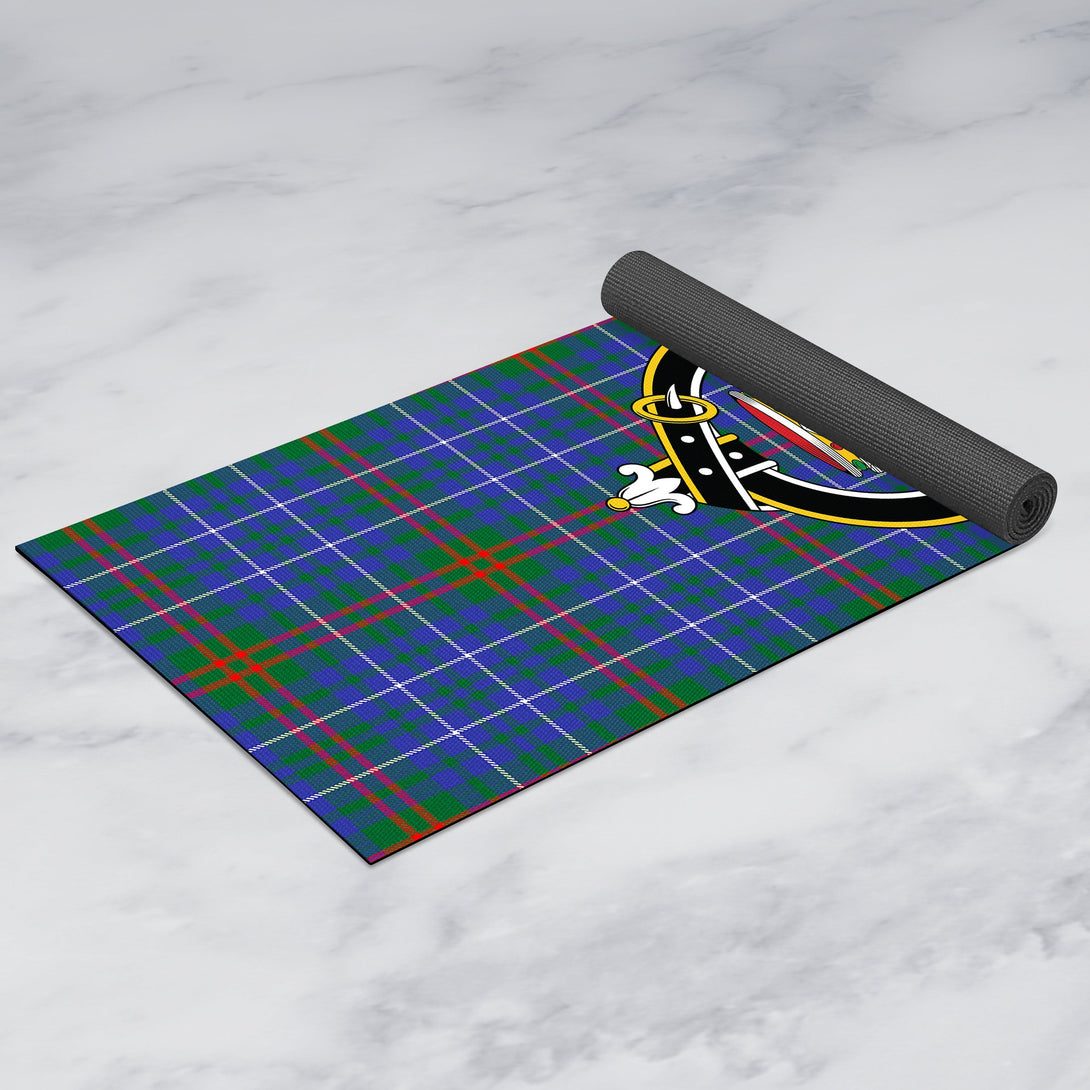 Edmonstone Clan Crest Tartan Yoga Mat