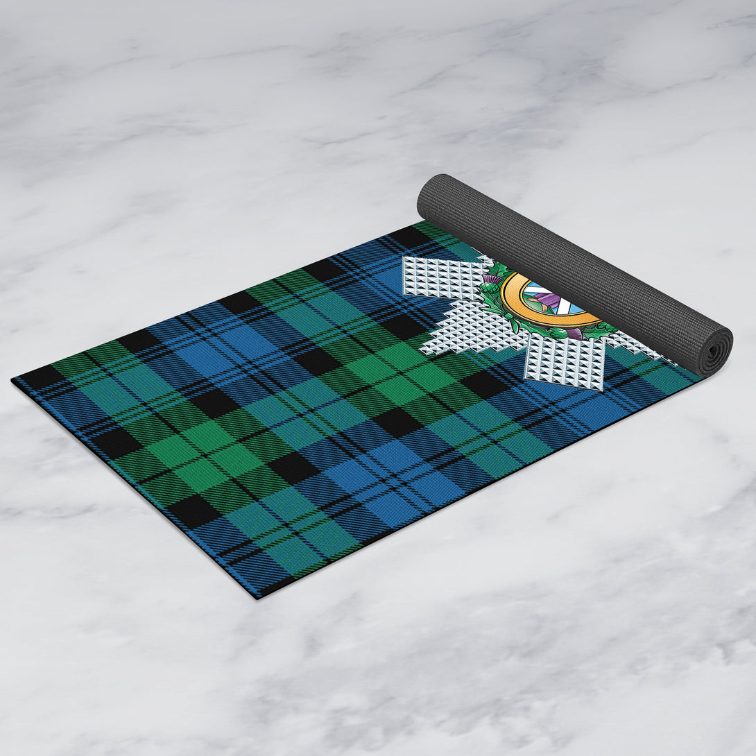 Blackwatch Ancient Clan Crest Tartan Yoga Mat