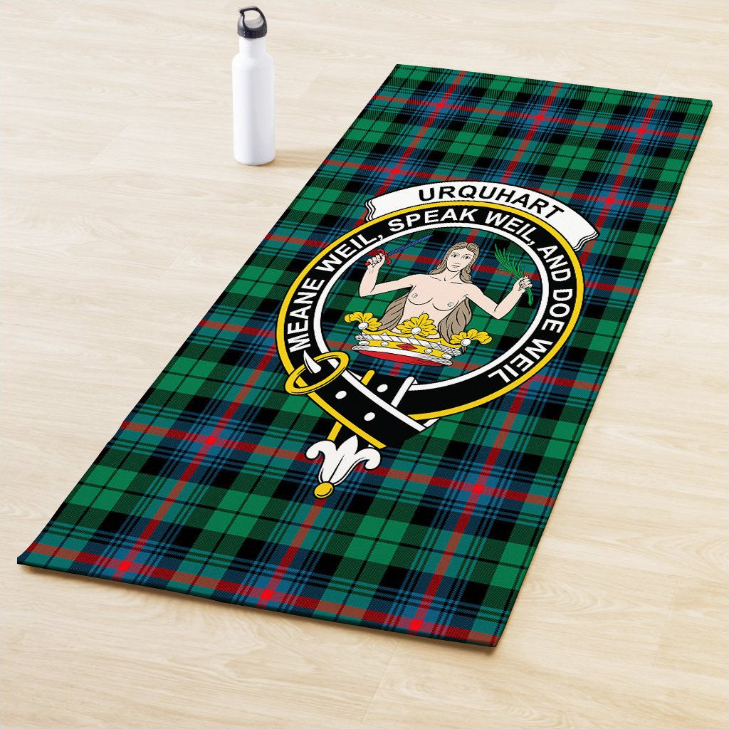 Urquhart Broad Red Ancient Clan Crest Tartan Yoga Mat