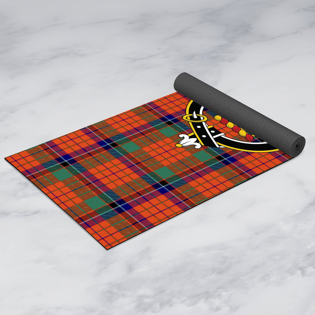 Nicolson Ancient Clan Crest Tartan Yoga Mat