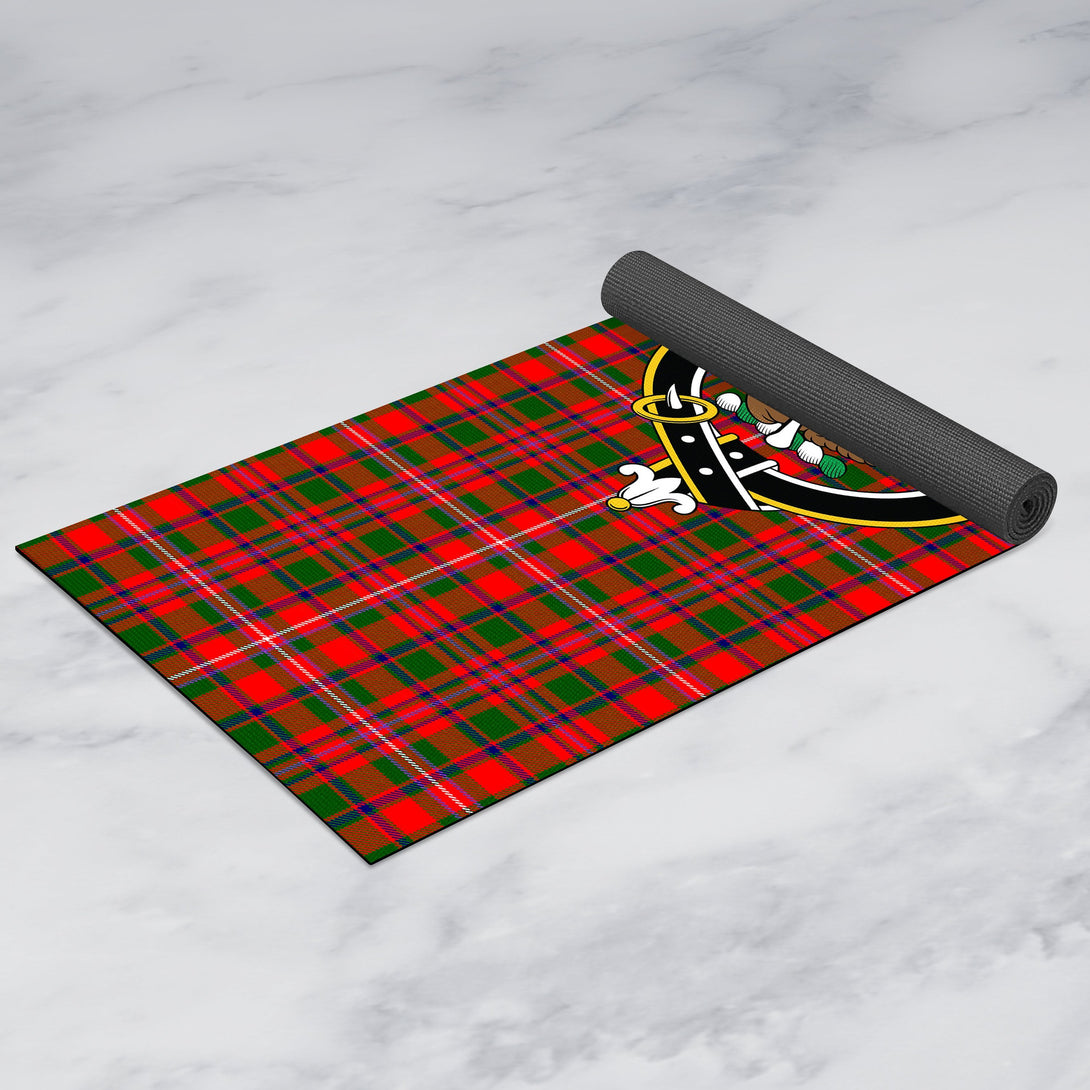 MacKinnon Modern Clan Crest Tartan Yoga Mat