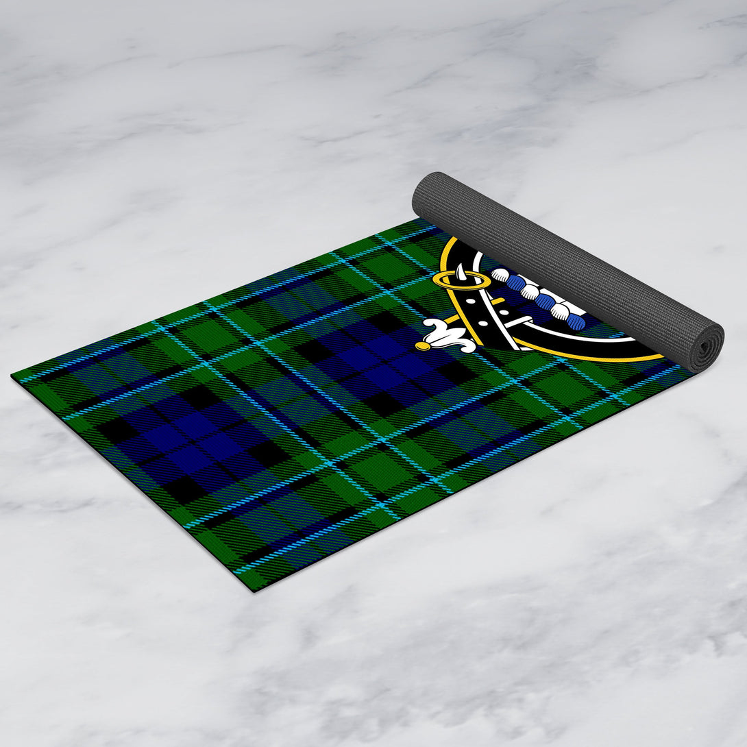 MacCallum Modern Clan Crest Tartan Yoga Mat