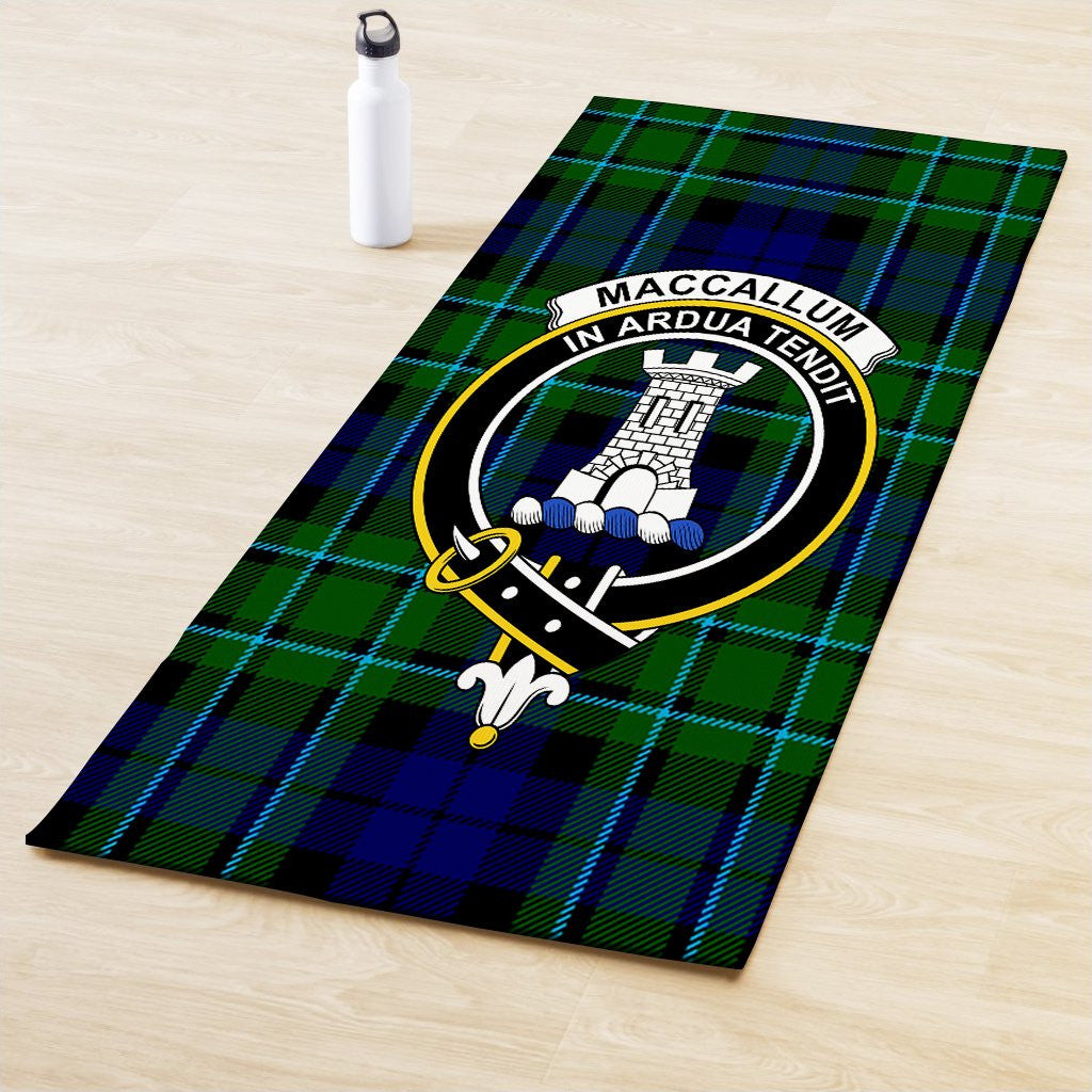 MacCallum Modern Clan Crest Tartan Yoga Mat