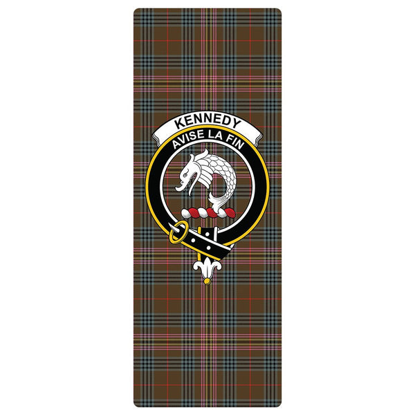 Kennedy Weathered Clan Badge Tartan Classic Yoga Mat