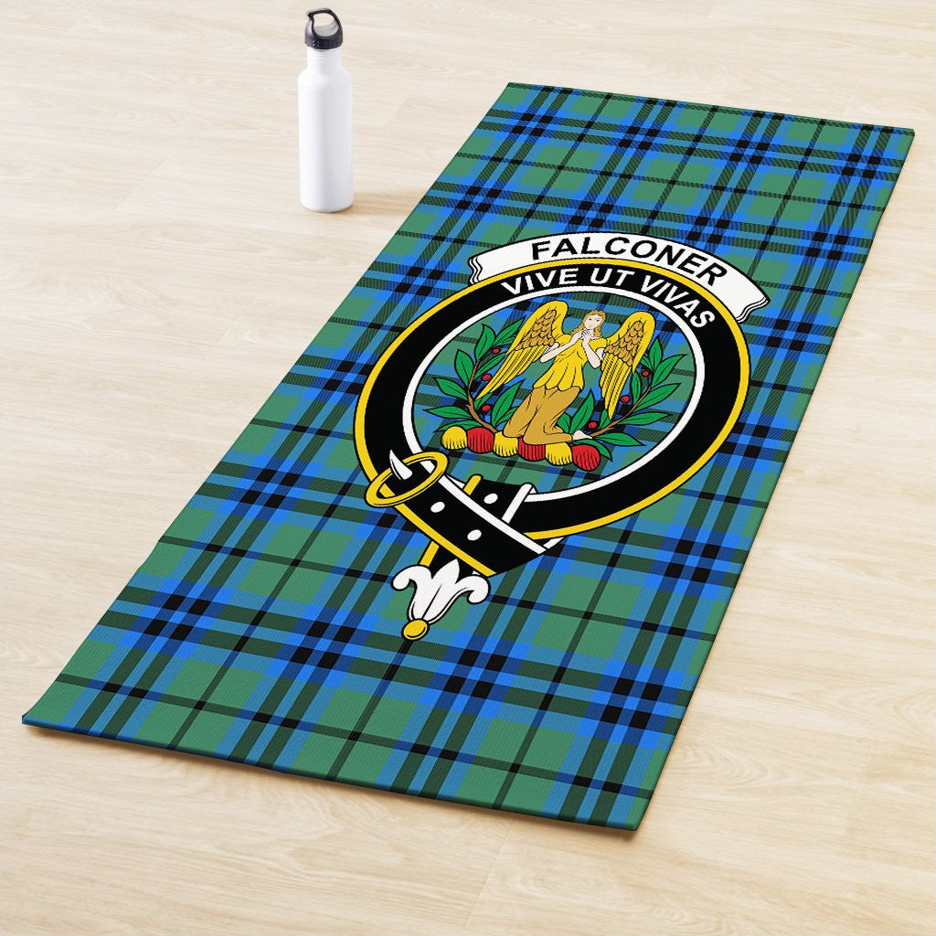 Falconer Clan Crest Tartan Yoga Mat