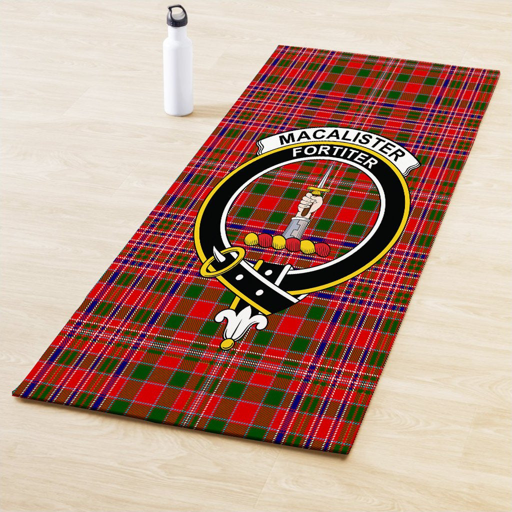 MacAlister Modern Clan Crest Tartan Yoga Mat