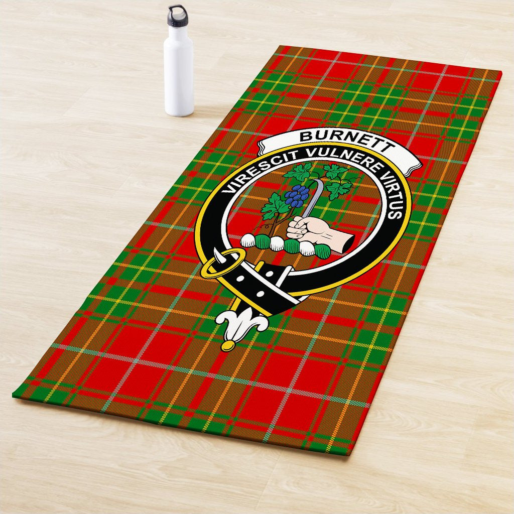 Burnett Ancient Clan Crest Tartan Yoga Mat