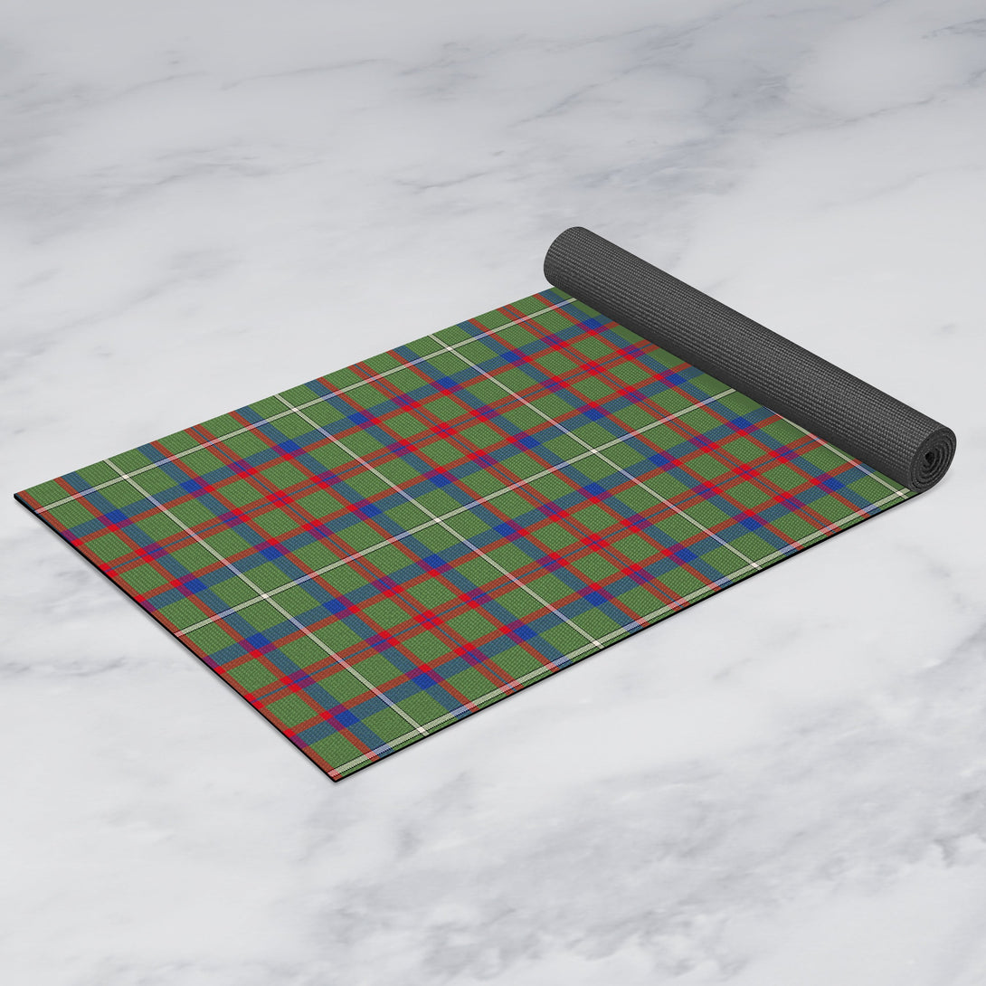 Shaw Green Modern Clan Tartan Yoga Mat