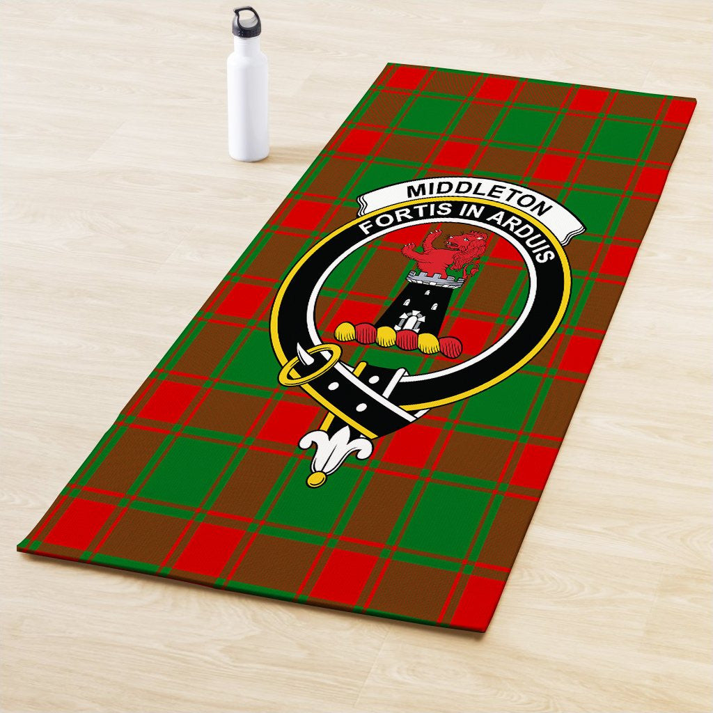 Middleton Modern Clan Crest Tartan Yoga Mat