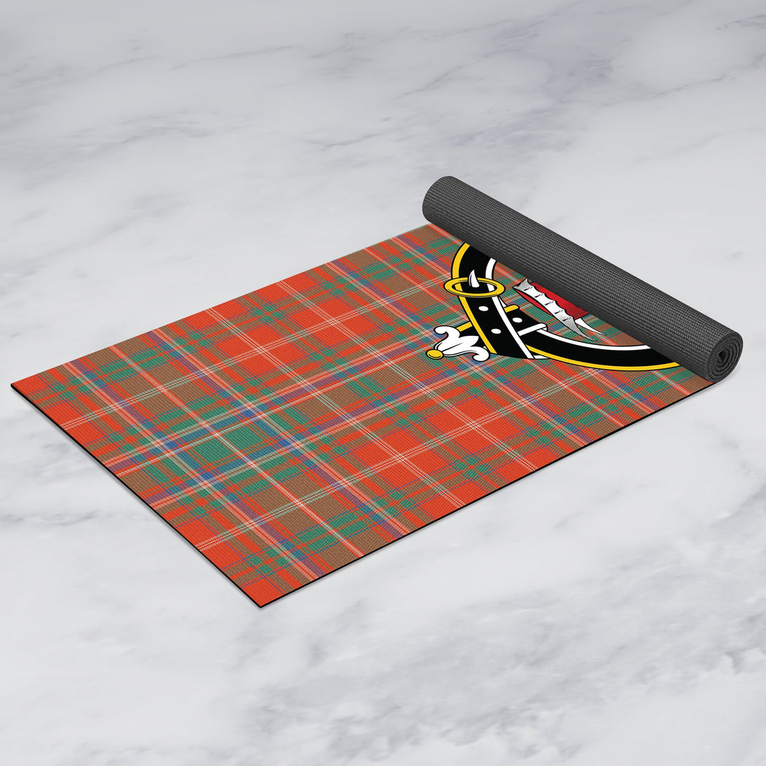 MacDougall Ancient Clan Crest Tartan Yoga Mat