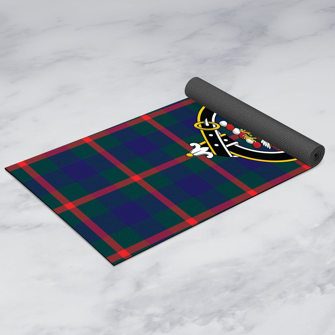 Agnew Modern Clan Crest Tartan Yoga Mat