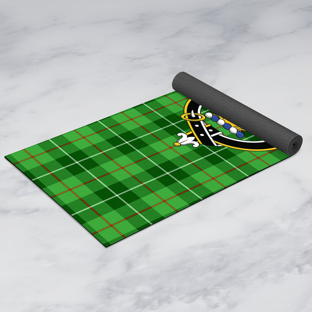 Galloway Clan Crest Tartan Yoga Mat