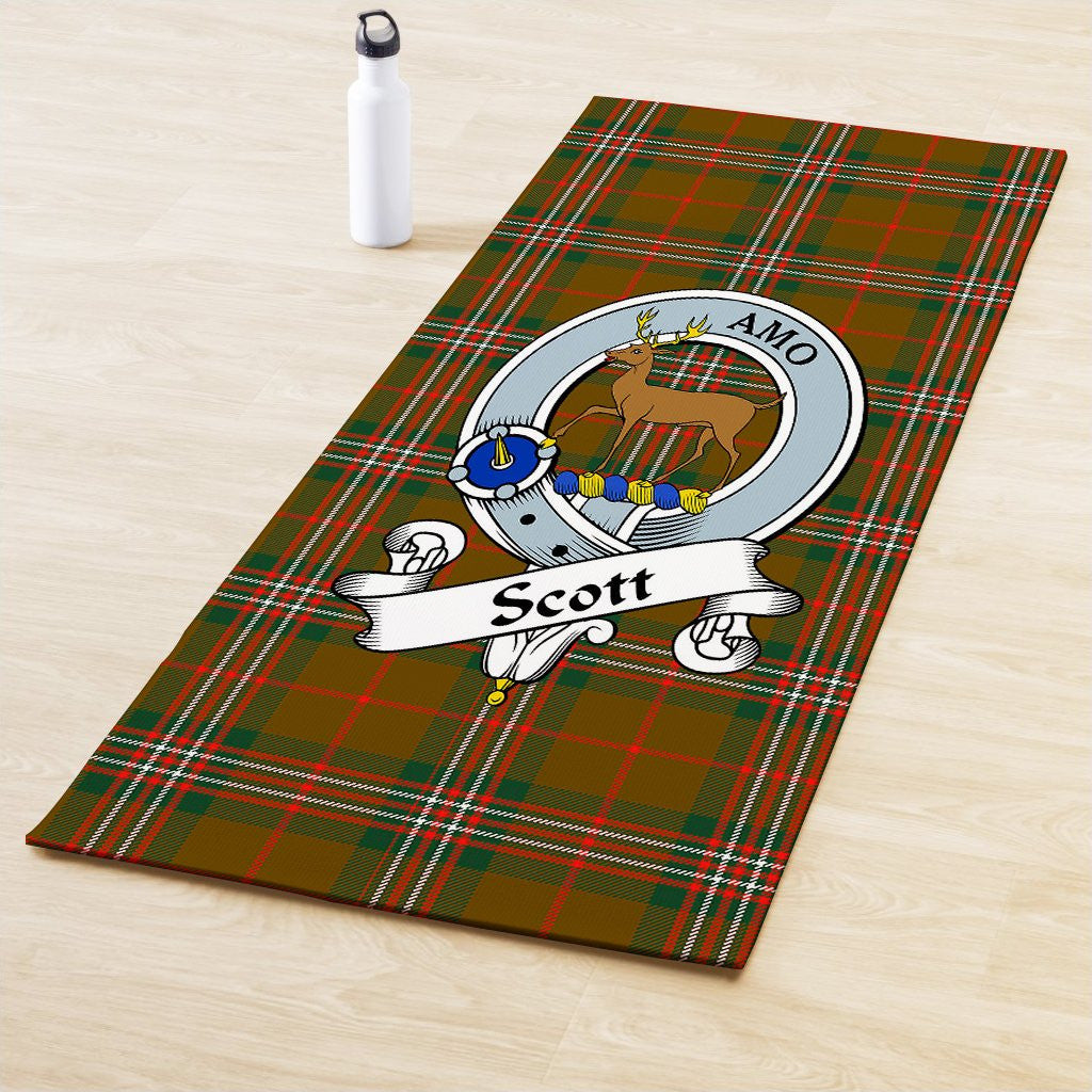 Scott Brown Modern Clan Crest Tartan Yoga Mat