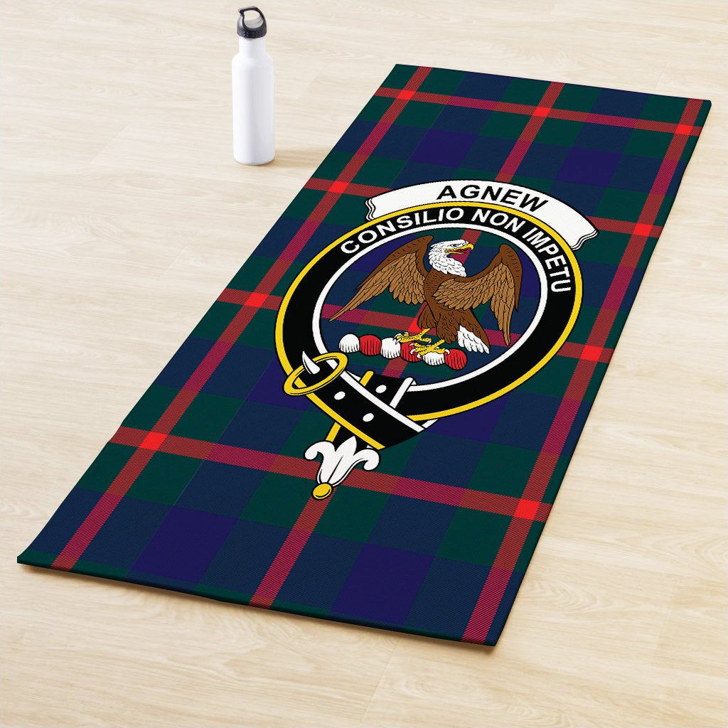 Agnew Modern Clan Crest Tartan Yoga Mat