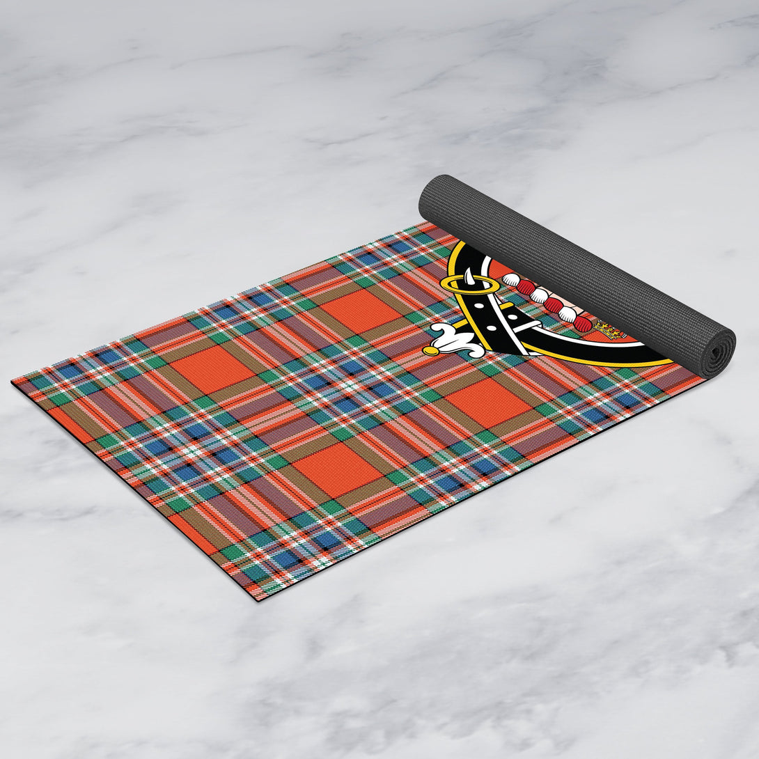 MacFarlane Ancient Clan Crest Tartan Yoga Mat