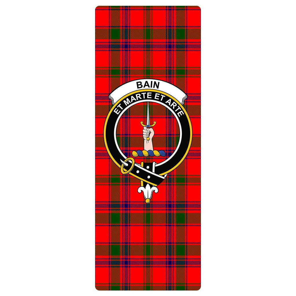 Bain Clan Badge Tartan Classic Yoga Mat