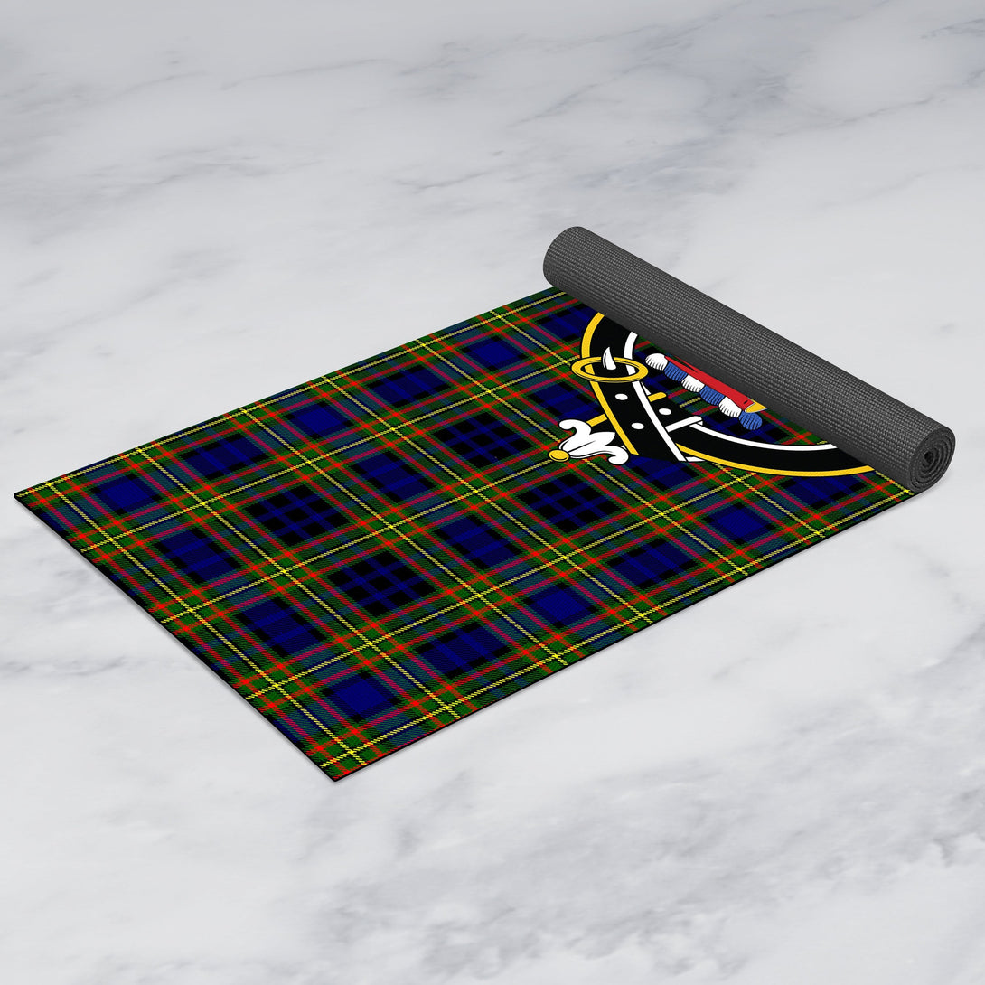 Clelland Modern Clan Crest Tartan Yoga Mat