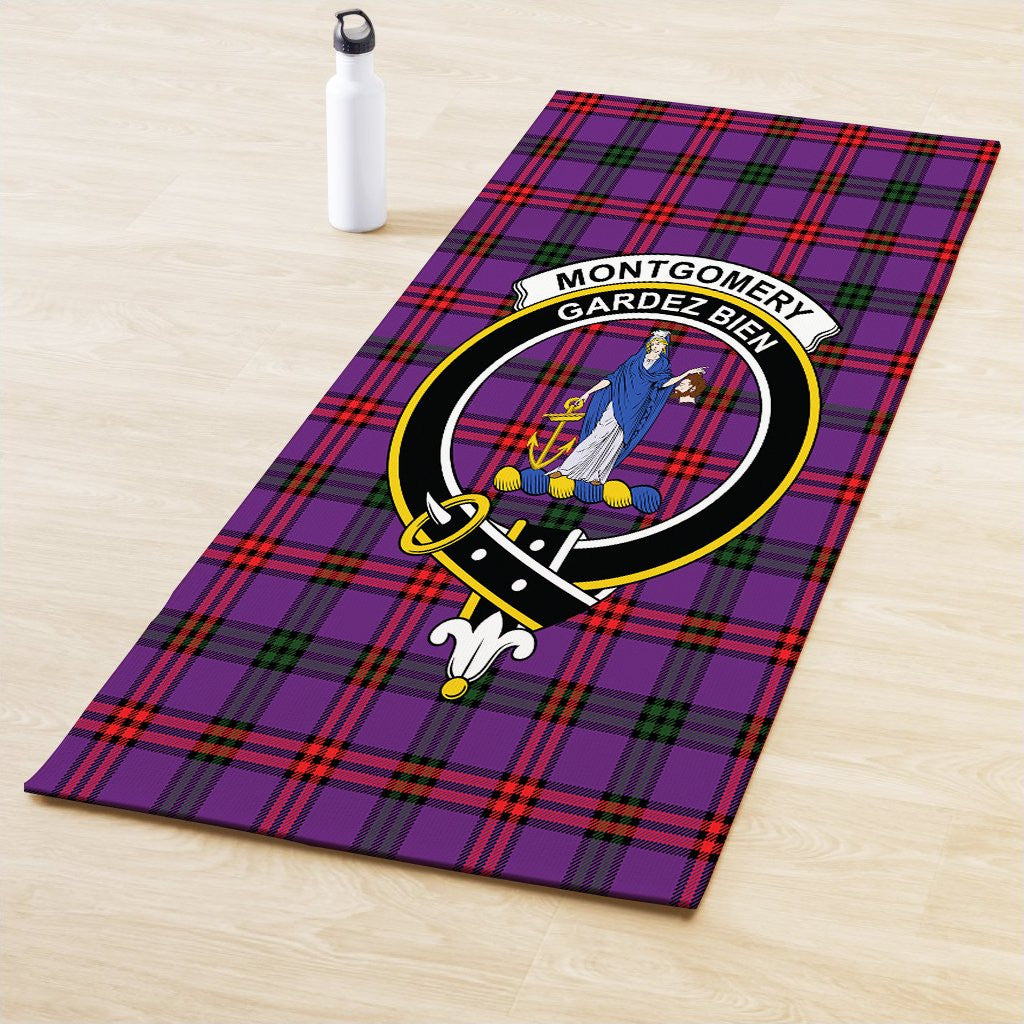 Montgomery Modern Clan Crest Tartan Yoga Mat