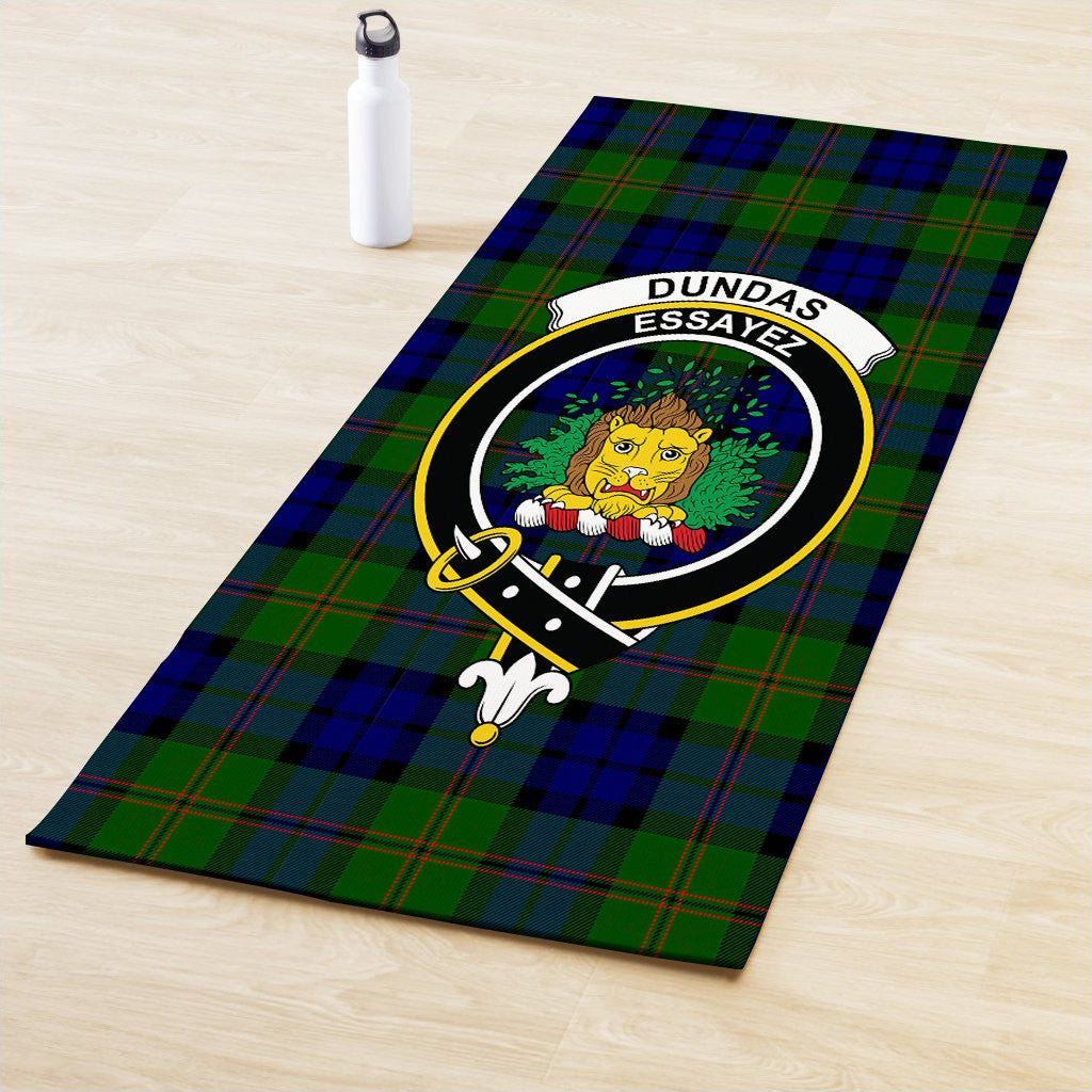 Dundas Modern Clan Crest Tartan Yoga Mat