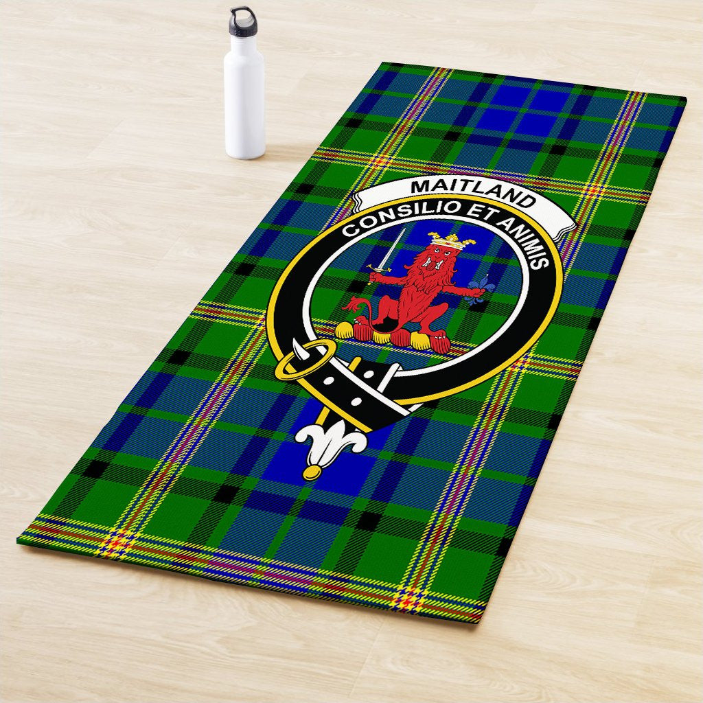 Maitland Clan Crest Tartan Yoga Mat