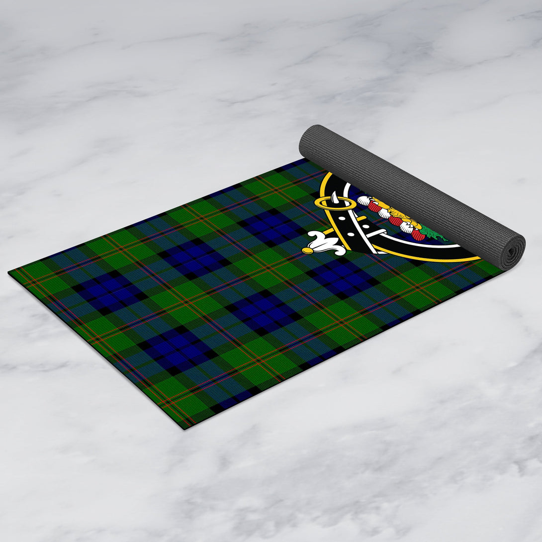 Dundas Modern Clan Crest Tartan Yoga Mat