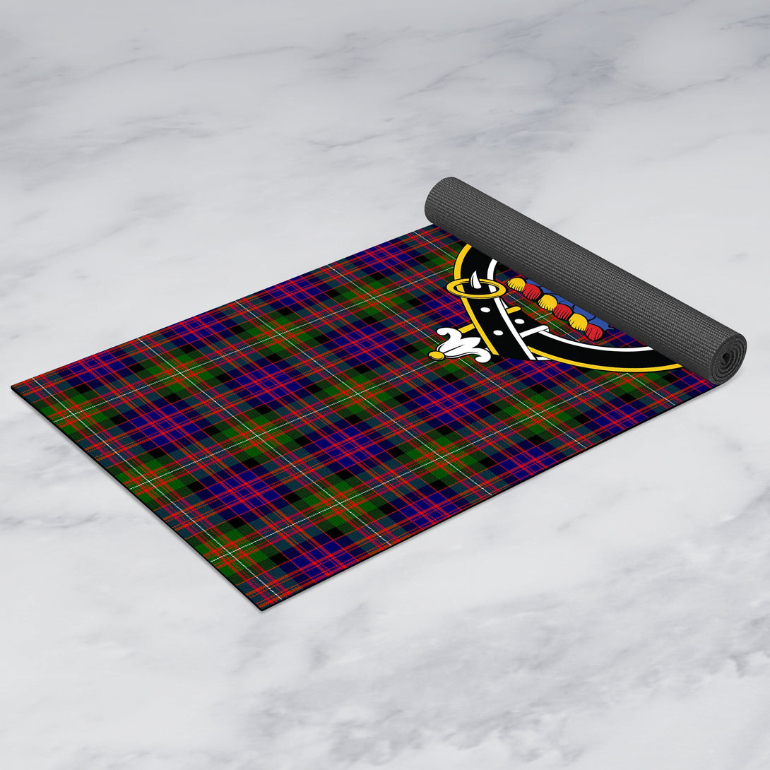 MacDonnell of Glengarry Modern Clan Crest Tartan Yoga Mat