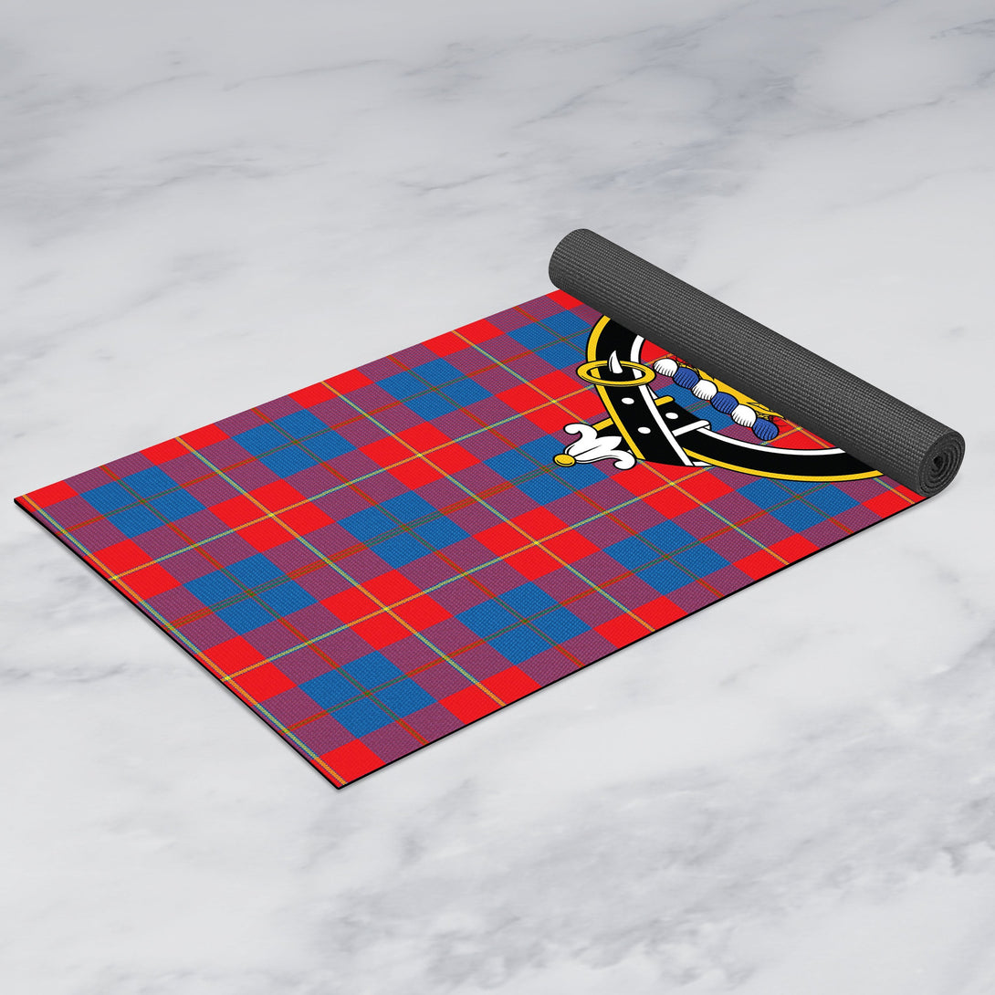 Galloway Red Clan Crest Tartan Yoga Mat