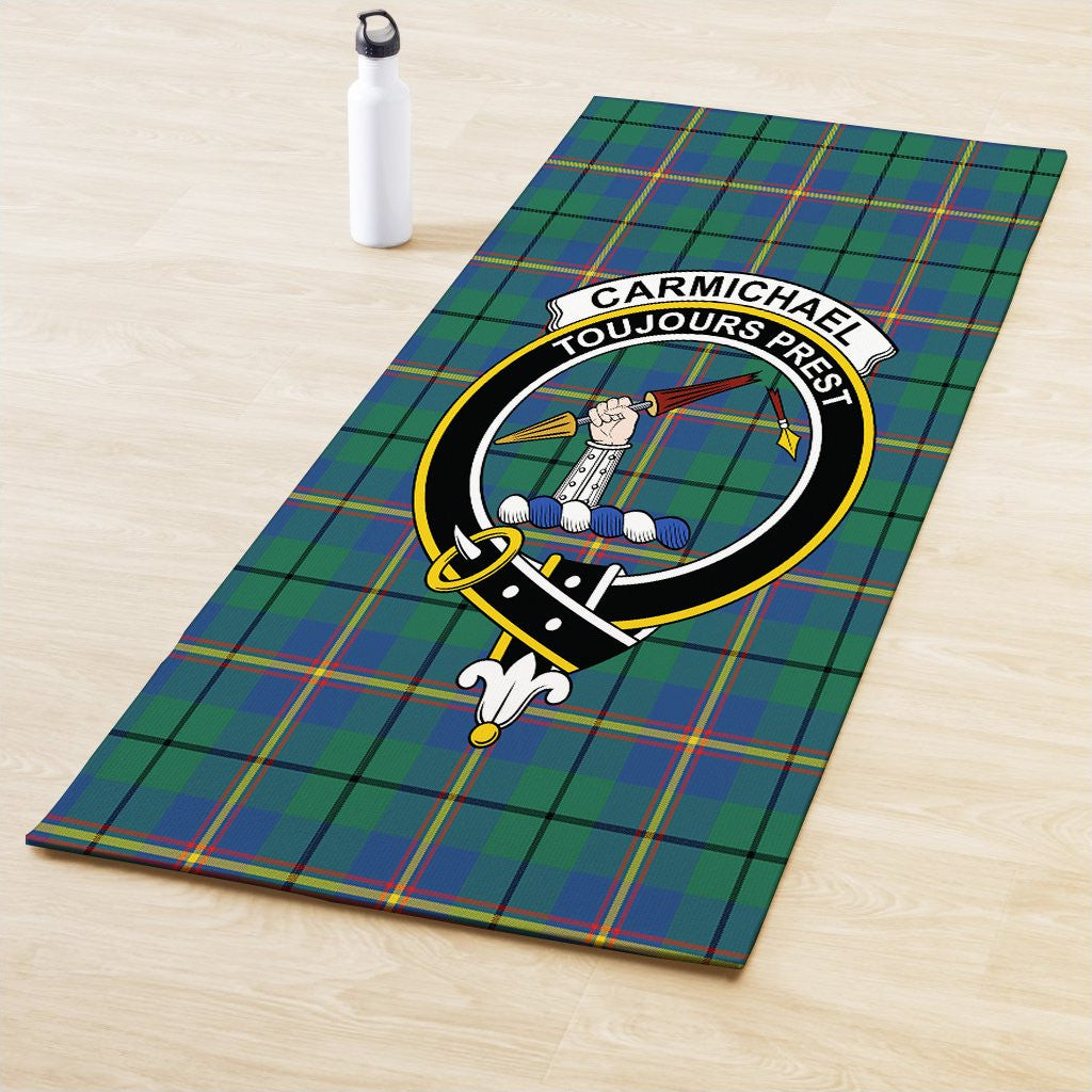 Carmichael Ancient Clan Crest Tartan Yoga Mat