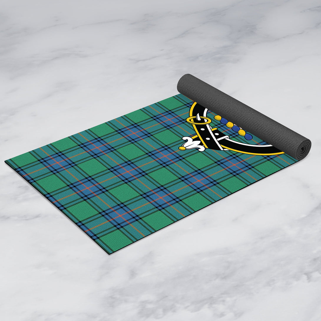 Shaw Ancient Clan Crest Tartan Yoga Mat