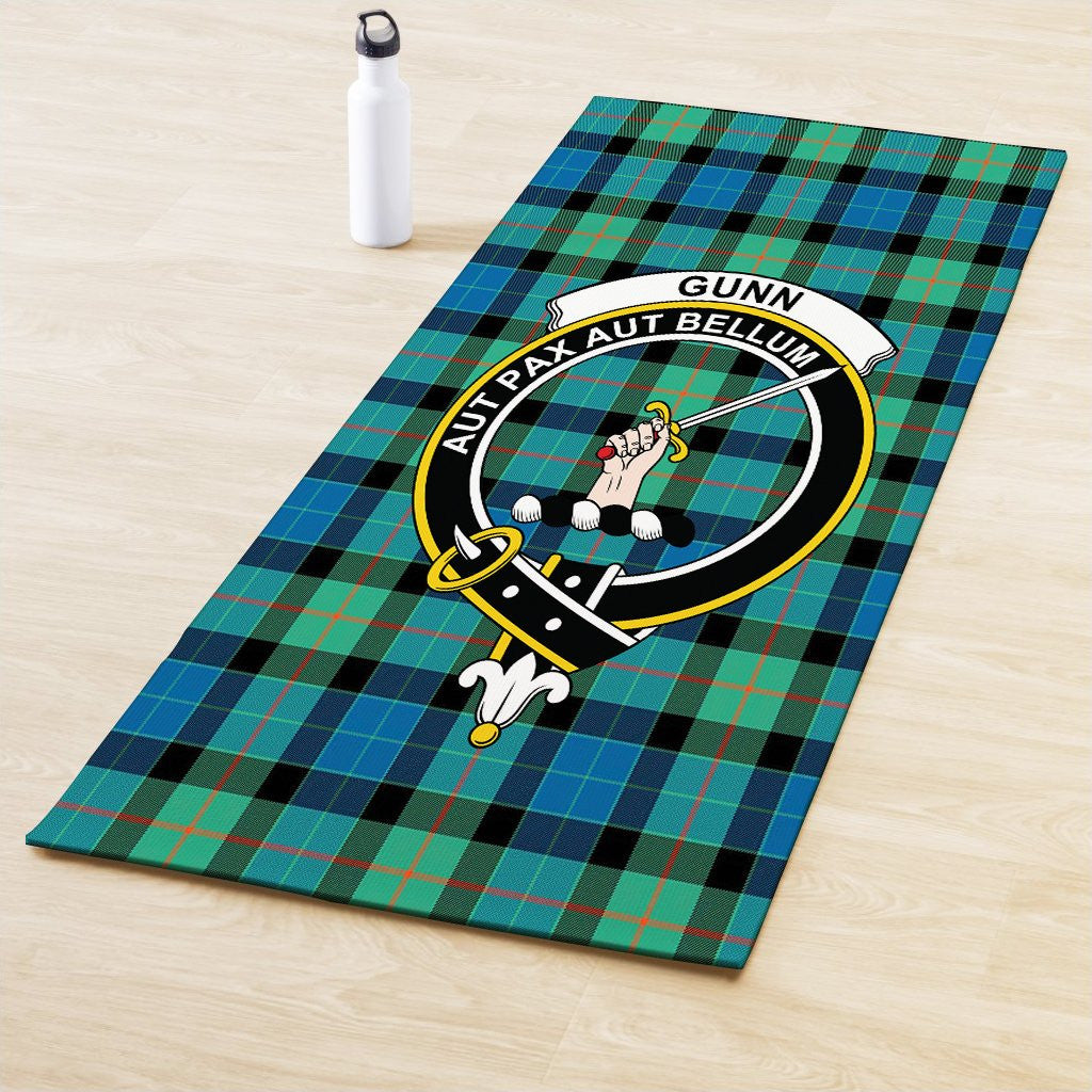 Gunn Ancient Clan Crest Tartan Yoga Mat