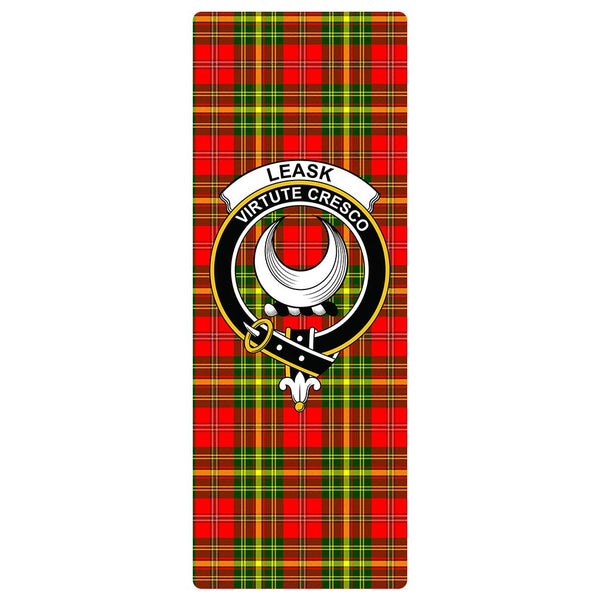 Leask Clan Badge Tartan Classic Yoga Mat