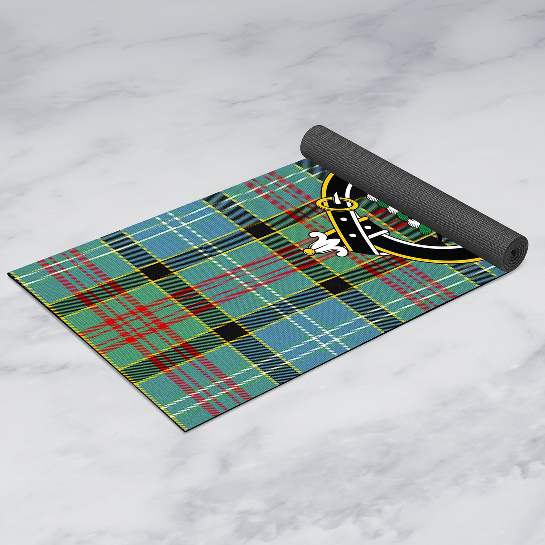 Walkinshaw Clan Crest Tartan Yoga Mat