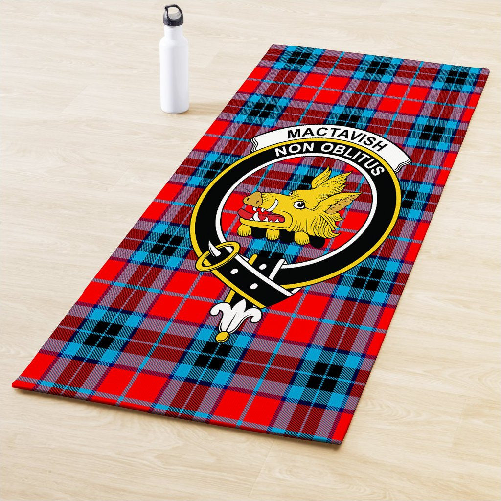 MacTavish Modern Clan Crest Tartan Yoga Mat