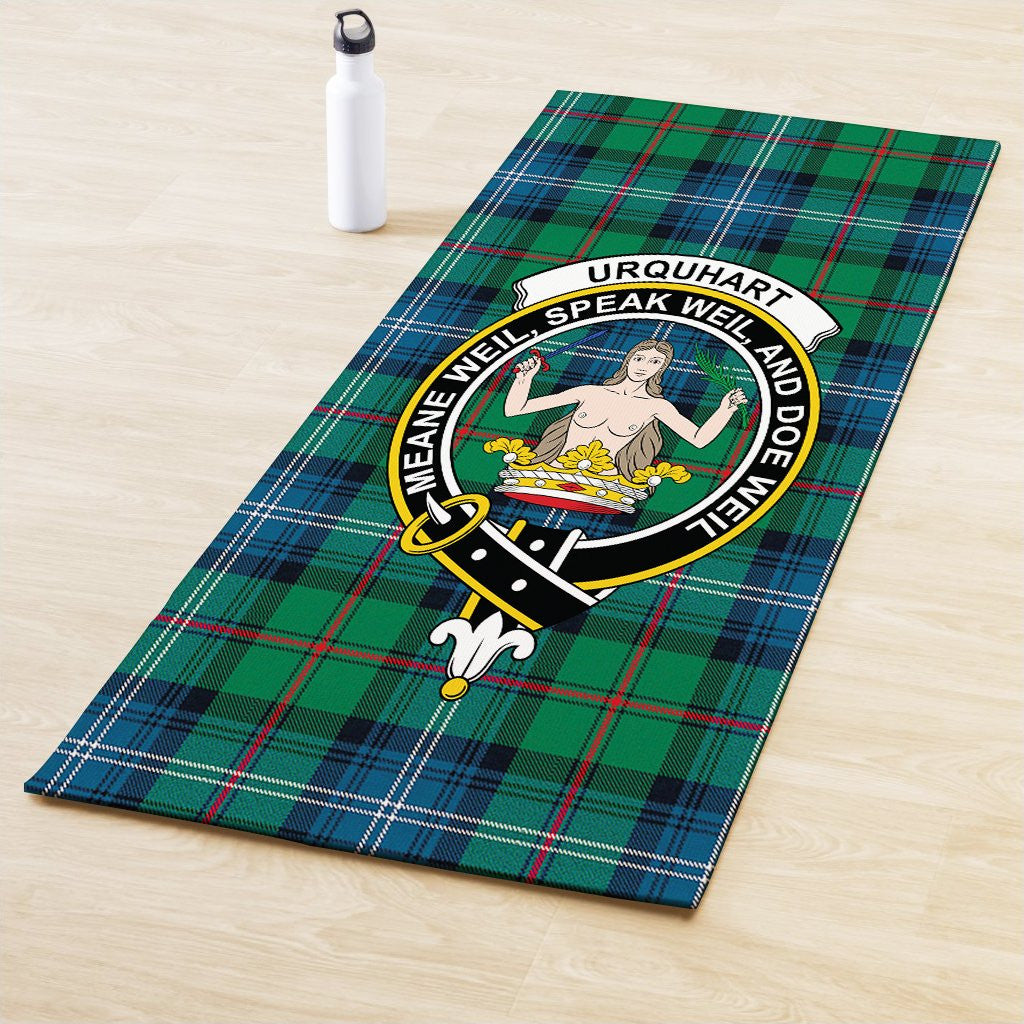 Urquhart Ancient Clan Crest Tartan Yoga Mat