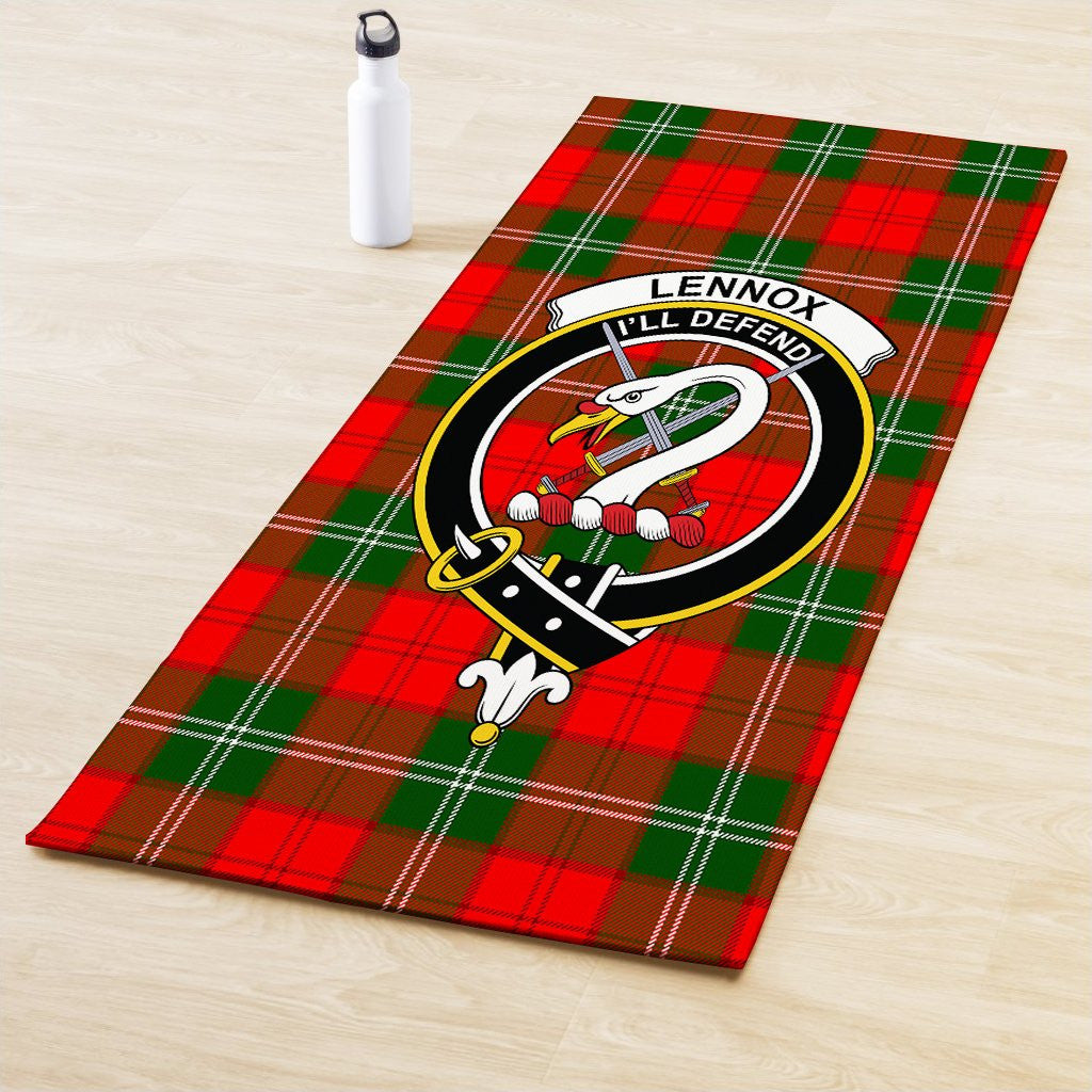 Lennox Modern Clan Crest Tartan Yoga Mat