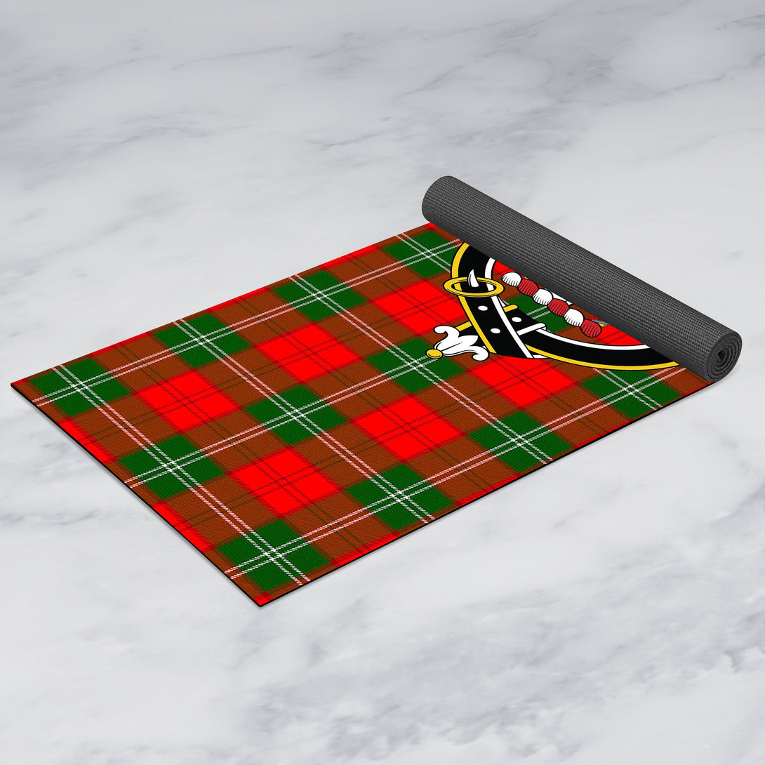 Lennox Modern Clan Crest Tartan Yoga Mat