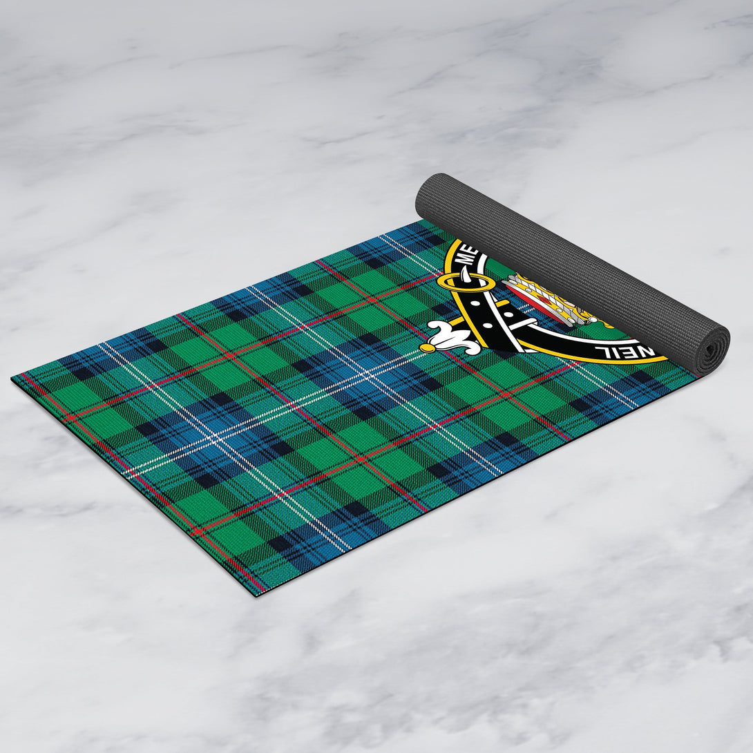 Urquhart Ancient Clan Crest Tartan Yoga Mat