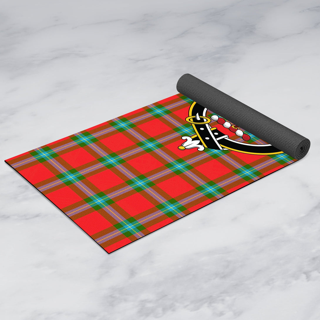 MacLaine of Loch Buie Clan Crest Tartan Yoga Mat