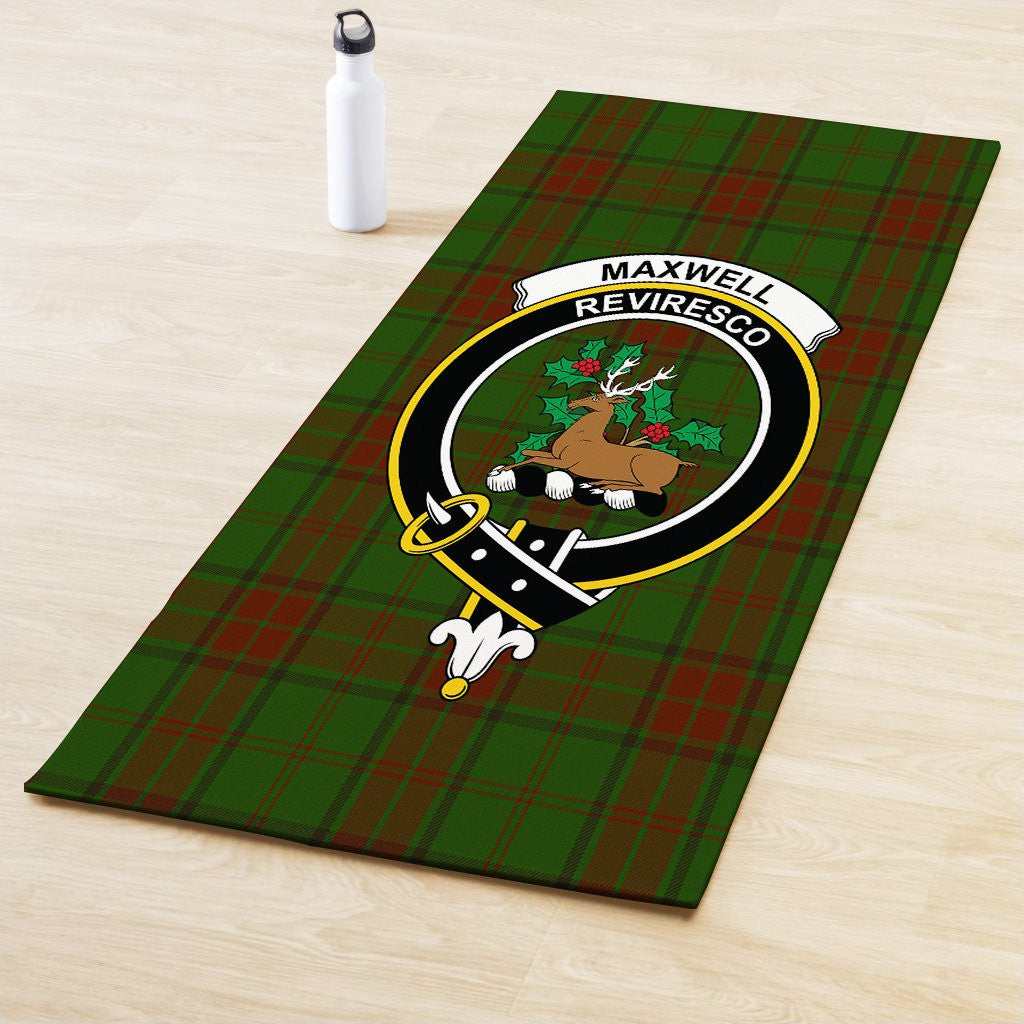 Maxwell Hunting Clan Crest Tartan Yoga Mat