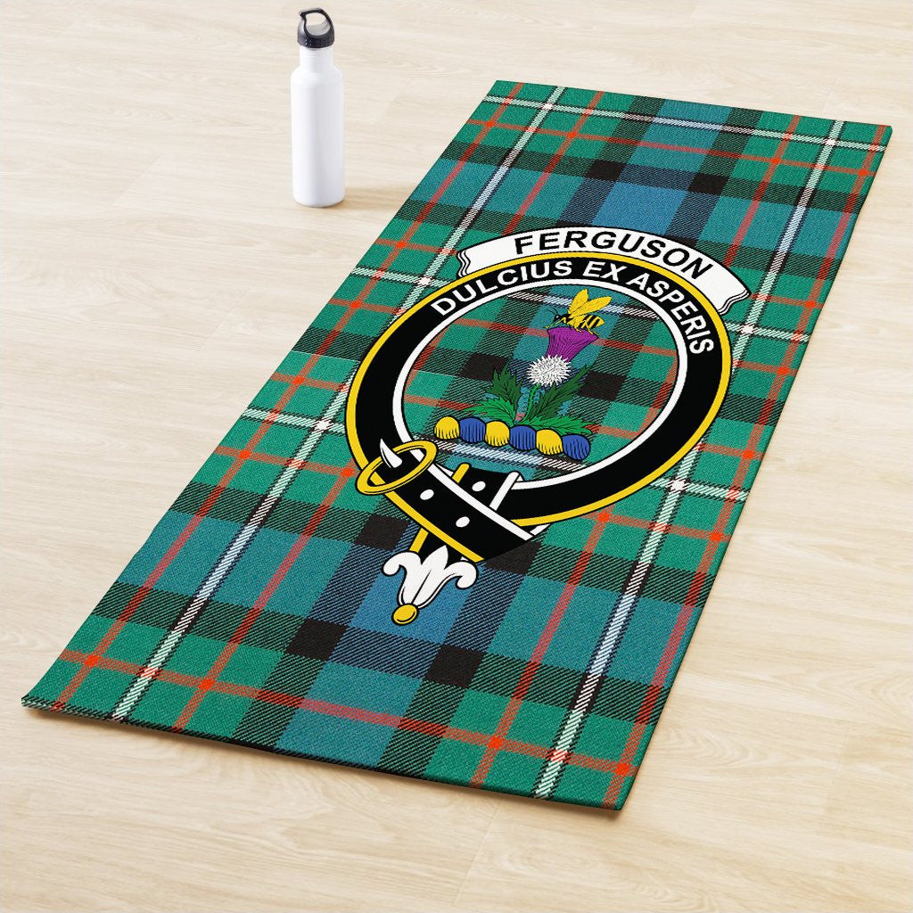 Ferguson Ancient Clan Crest Tartan Yoga Mat