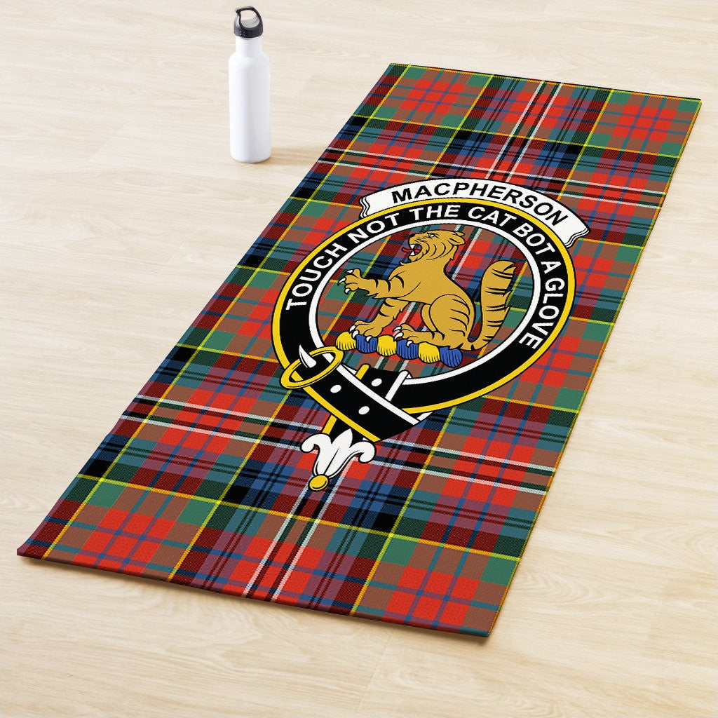 MacPherson Ancient Clan Crest Tartan Yoga Mat