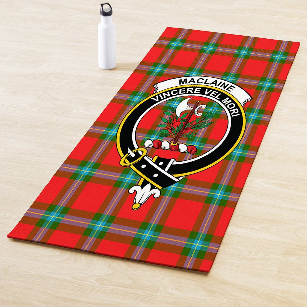 MacLaine of Loch Buie Clan Crest Tartan Yoga Mat