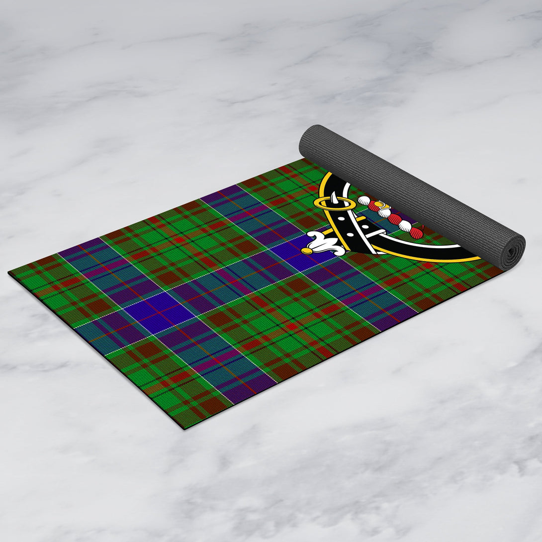 Adam Clan Crest Tartan Yoga Mat